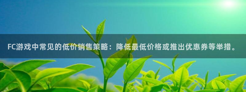 db电竞官网客服服务电话号码：FC游戏中常见的低价销售策略：降低最低价格或推出优惠券等举措。